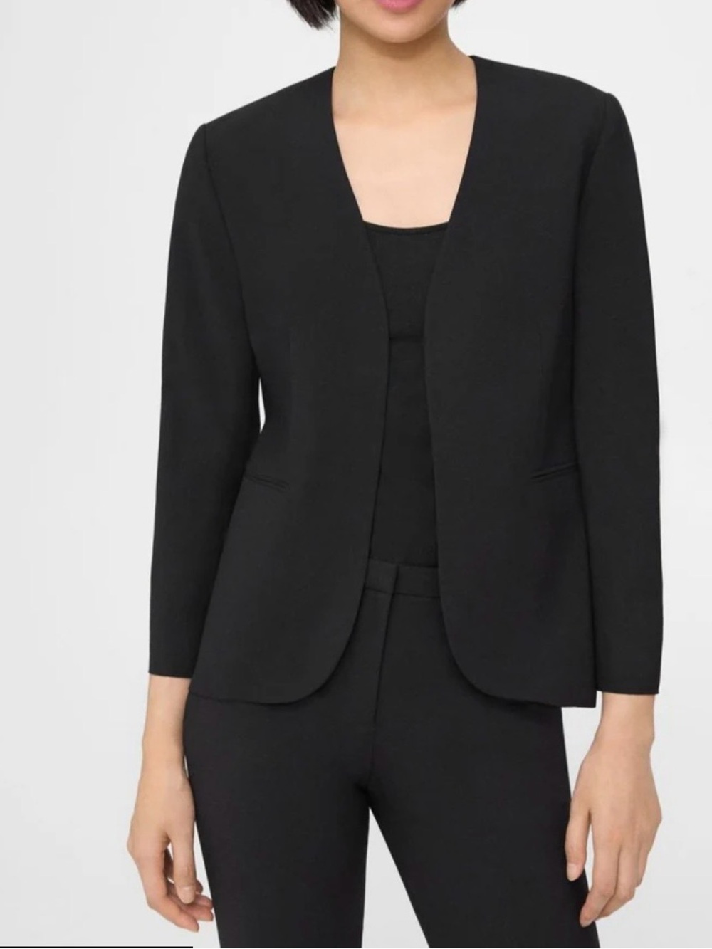 THEORY Black Lindrayia Wool Blazer size 8